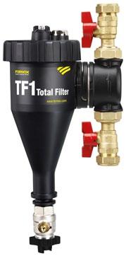 Filtry Filtry do montażu w obieg instalacji c.o. Gr. mat. E * Filtr TF1 Filtr magnetyczno hydrocyklonowy do montażu w obieg instalacji c.o. Wyjątkowe działanie, usuwa wszystkie zanieczyszczenia, magnetyczne i niemagnetyczne.