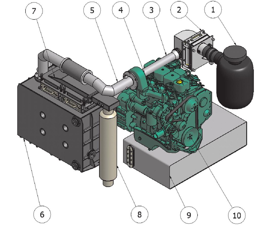 Solutions of diesel drives for use in underground workings of hard coal mine Research/Badania in the mining industry.