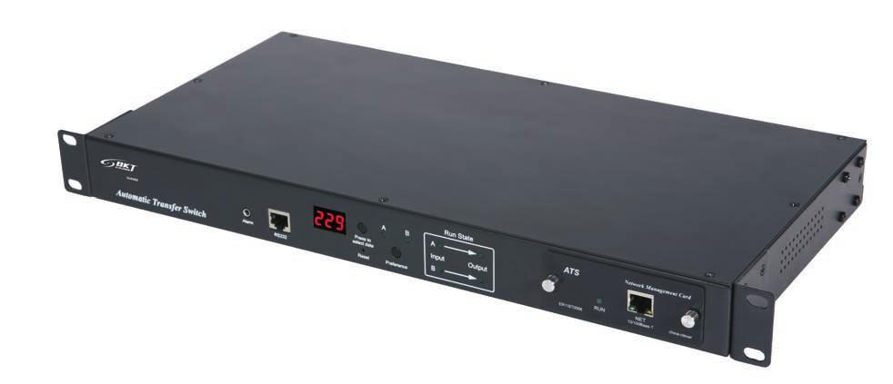 utomatyczny przełączniki źródeł zasilania TS utomatyczny przełączniki źródeł zasilania TS (utomatic Transfer Switch) Firma BKT Elektronik wprowadziła na rynek urządzenie zapewniające redundancję i