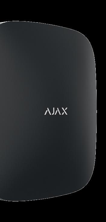 4 Ajax StarterKit Inteligentna centrala systemu bezpieczeństwa Ajax Ajax Hub jednoczy możliwości każdej czujki Ajax w jeden ekosystem.