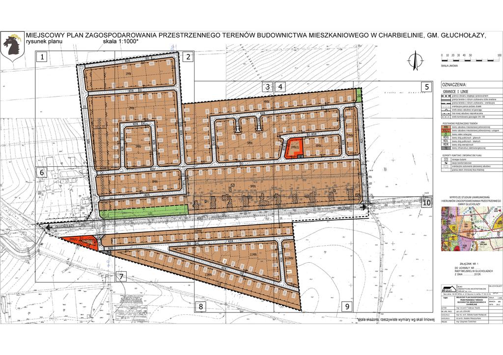MIEJSCOWY PLAN ZAGOSPODAROWANIA PRZESTRZENNEGO TERENÓW BUDOWNICTWA MIESZKANIOWEGO W CHARBIELINIE, GM.