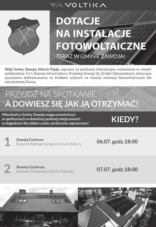 Nabór ankiet do projektu Instalacja systemów odnawialnych źródeł energii na terenie gminy Zawoja INFORMACJA DLA MIESZKAŃCÓW GMINY ZAWOJA Gmina Zawoja ogłasza nabór ankiet do projektu partnerskiego