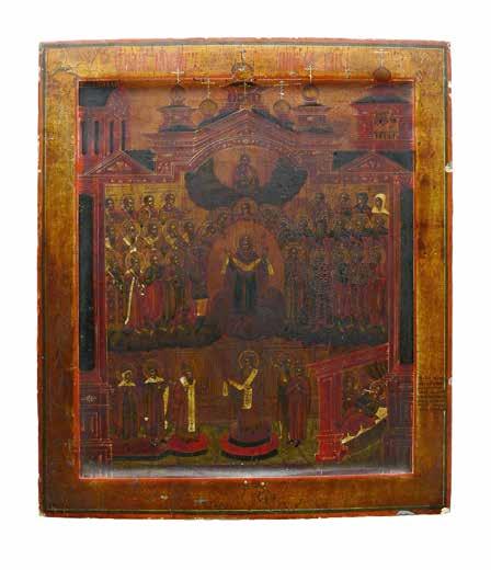 107 Ikona Zmartwychwstania Pańskiego Rosja XVIII/XIX w. tempera, deska; wym.