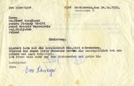 Zaproszenie Ewy Schweiger, 24.10.1978 r.