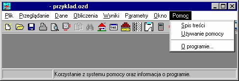 Aquatherm Polska OZC 30 Menu Okno 872 102, polecenie Kaskada 103, polecenie Uporządkuj ikony 103 Kaskada - menu Okno Wywołanie tego polecenia powoduje ułożenie w kaskadę wszystkich okien Menu Okno