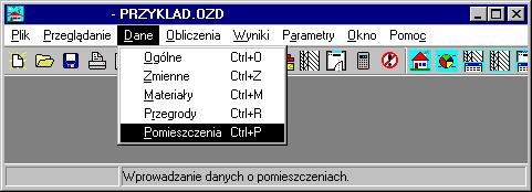wyłącznie ogrzewane pomieszczenia W pomieszczeniach nieogrzewanych należy wówczas przyjąć obliczeniowe temperatury zgodnie z normą PN-82/B-02403 71 W omawianym przykładzie obliczane jest również
