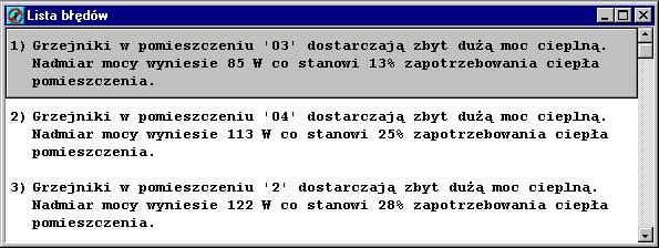 Aquatherm Polska OZC 30 dwóch pomieszczeniach Okno z listą