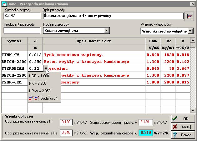 5 Wprowadzanie danych Menu Dane 58 95, polecenie Pomieszczenia 96, Wprowadzanie danych 22, Pomieszczenia dane 46 Wprowadzanie danych w tabelach Program został wyposażony w zestaw tabel przeznaczonych