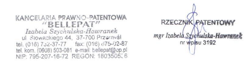 5-19- EP 261 środki mierzące [42] skonfigurowane do wybierania cewek w parze umieszczonych po przeciwnych stronach cewki i mierzenia prądu lub napięcia indukowanego w parze cewek wybranych po