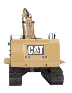 Dane techniczne koparki hydraulicznej 374F L Wymiary Wszystkie wymiary są orientacyjne. Wszystkie wymiary są przybliżone i zależą od rodzaju łyżki.
