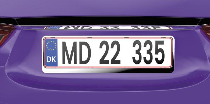 DACAR frames series Product description DACAR a one-piece frame for a single line car registration plate.