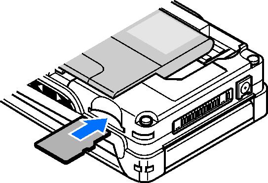 W tym urz±dzeniu mo na u ywaæ tylko kompatybilnych kart microsd. Inne karty pamiêci, na przyk³ad Reduced Size MultiMedia, nie s± kompatybilne i nie pasuj± do gniazda.