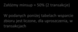 zbiory które maja taki sam pierwszy element (patrz alg: where p.item1=q.item1,..., p.itemk-2=q.itemk-2, p.itemk-1<q.