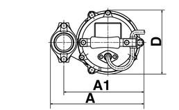 temperatury w uzwojeniu Jednofazowa /230V/110V/ Aluminiowy odlew ciśnieniowy Stal