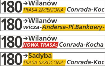 Funkcjonowanie systemu w przypadku realizowania przez pojazd kursu skróconego (w tym zjazdu do zajezdni) 2.