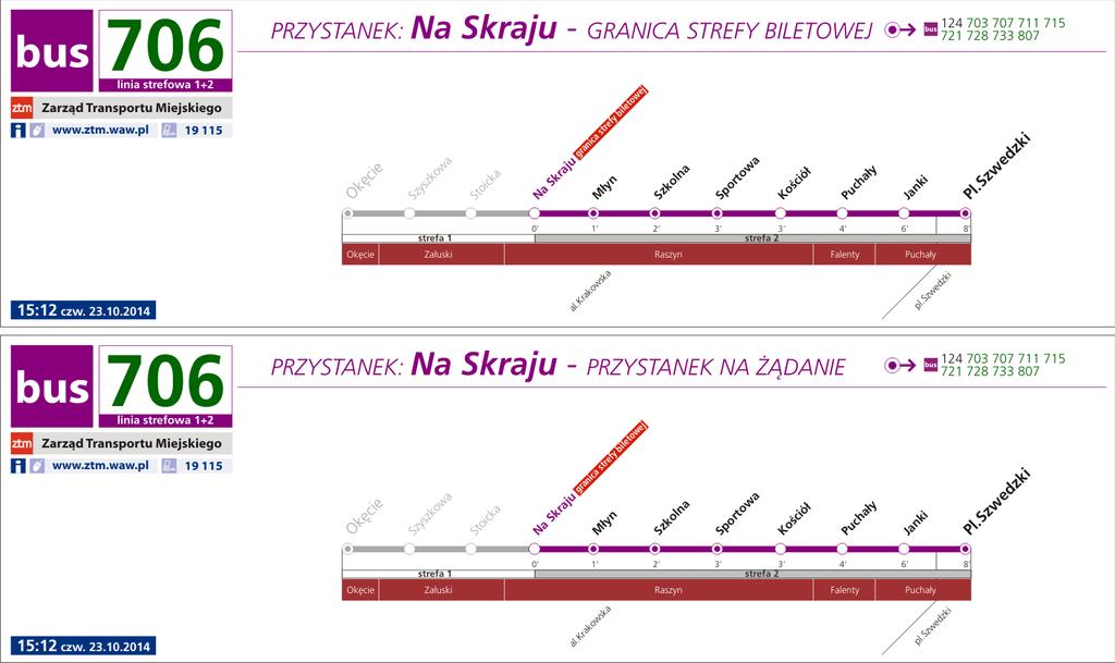 2.3.5. Dojazd pojazdu do przystanku krańcowego 2.3.5.1.