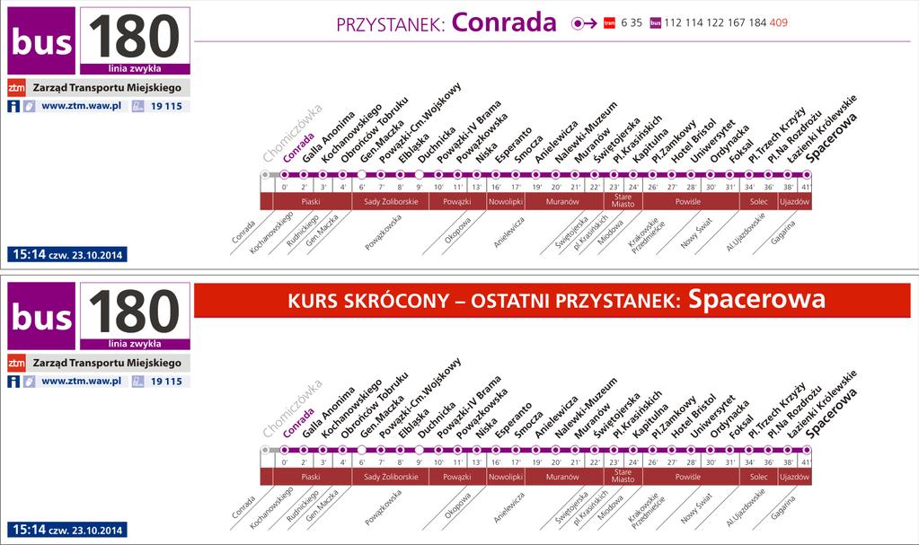 2.3.6.2. pozostałe zasady funkcjonowania systemu zgodnie z punktami 2.3.2-2.3.5 2.3.7. Funkcjonowanie systemu w przypadku realizowania przez pojazd kursu na trasie zmienionej lub skróconej 2.3.7.1.