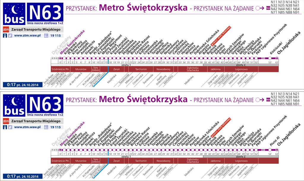 2.3.9.3. w dalszej fazie realizacji kursu, w momencie zrealizowania przez pojazd 5 pierwszych przystanków, przystanki przebyte powinny być