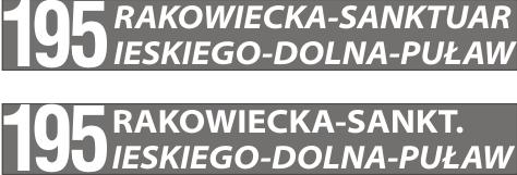 1.1.6.2. Piktogram samolotu powinien być prezentowany każdorazowo w przypadku realizacji kursu, którego krańcem jest przystanek LOTNISKO CHOPINA. 1.1.6.3.