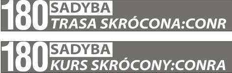 SKRÓCONY w dolnej linii pola przeznaczonego na ekspozycję krańca poprzedzający sekwencję trasy przejazdu opisaną w punkcie 1.2.1 1.2.2.2. Ulica będąca przedmiotem zmiany powinna być wyróżniona np.