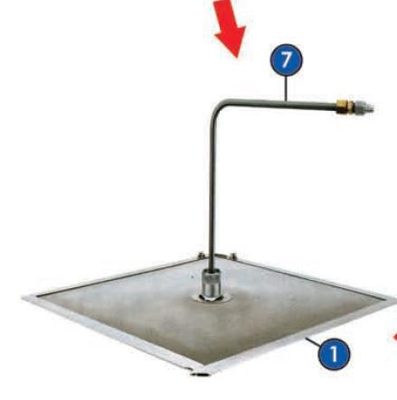 Filtr umieść w dolnej części komory. 2. Wsyp odpowiednią ilość proszku Magnesol przez filtr (zobacz tabelę).