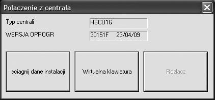 HISTORIA: wyświetlają dane wprowadzone do odpowiednich menu centrali; WYDRUK: umożliwia wydrukowanie danych dotyczących instalacji na papierze.