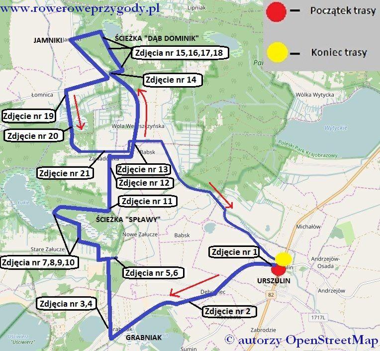 Wycieczka nr 57 URSZULIN GRABNIAK - STARE ZAŁUCZE JAMNIKI - ŁOMNICA - BABSK - URSZULIN Region: województwo lubelskie: Poleski Park Narodowy Dystans: ok.