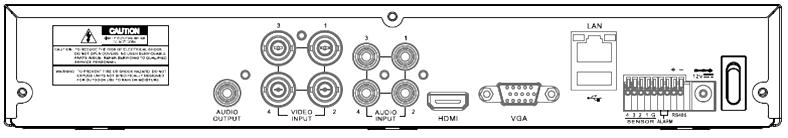 NHDR-5104AHD, NHDR-5108AHD, NHDR-5116AHD User's manual (short) ver. 1.2 STARTING THE DEVICE CAUTION!