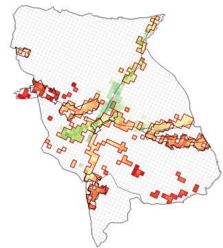 S t r o n a 59 V. GRANICE OBSZARU REWITALIZACJI Dla wyznaczenia obszarów rewitalizacji wykorzystano wyniki opracowanej analizy wskaźnikowej.