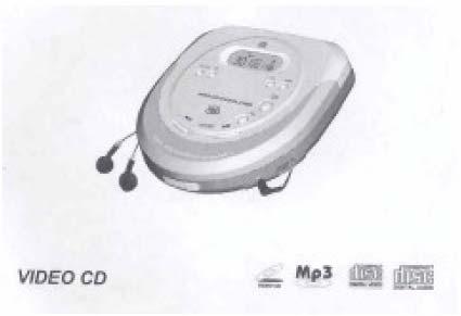 Proszę przeczytaj uważnie poniższa instrukcję obsługi zanim po raz pierwszy użyjesz tego urządzenia. Przenośny odtwarzacz MP3/CD/VCD Odtwarza MP3, CD- DA i Video CD (VCD 2.