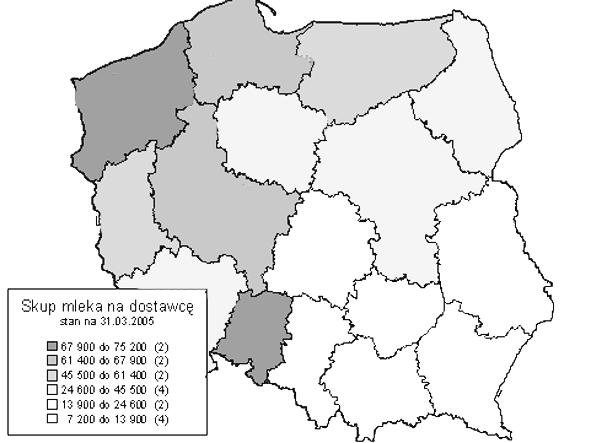 84 A. PARZONKO kresie liczby utrzymywanych krów (produkcji mleka z gospodarstwa).