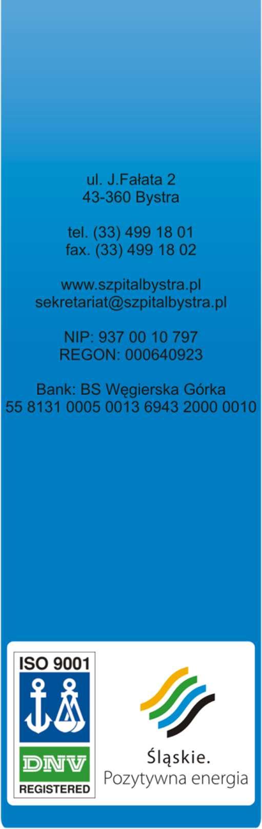 treści siwz, stosownie do art. 38 ust 1 i 2 ustawy z dnia 29 stycznia 2004 r. Prawo zamówień publicznych, Centrum Pulmonologii i torakochirurgii w Bystrej wyjaśnia: Specjalista ds.