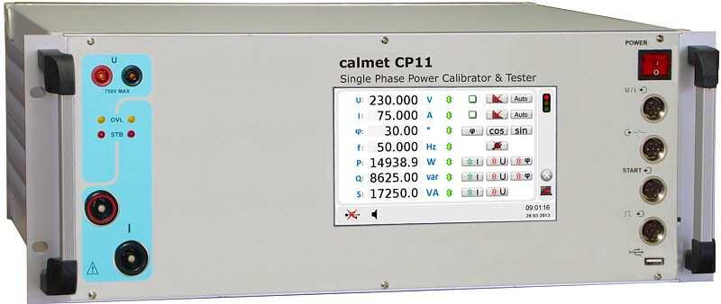 Jednofazowy kalibrator mocy i tester aparatury energetycznej typu CP11 1-fazowy Kalibrator 0 560V, 0.
