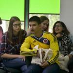 Uczniowie naszej szkoły zadawali pytania i prowadzili rozmowy ze studentami.