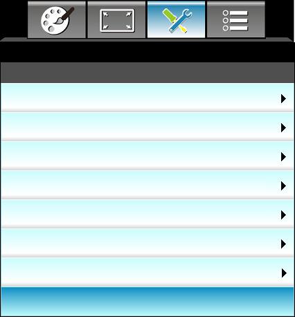 Elementy sterowania użytkownika USTAWIENIA Sieć Control Settings USTAWIENIA Sieć: Control Settings Crestron Extron PJ Link AMX Device Discovery Telnet HTTP Zastosuj Wł Wł Wł Wł Wł Wł Crestron Użyj