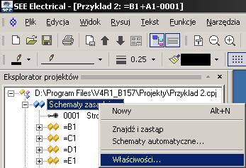 Wprowadzenie Standard: Projekt przykładowy 2 jest przeznaczony dla użytkowników doświadczonych z SEE Electrical, którzy skompletowali Projekt przykładowy 1 i mają podstawową znajomość konstrukcji