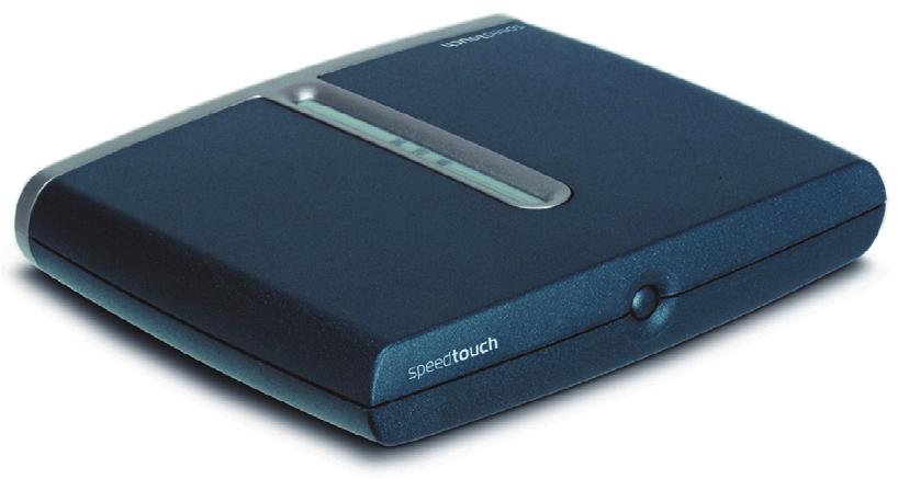 Prawid owo wykonana instalacja Zestawu z modemem SpeedTouch 510 bridge/router powinna wyglàdaç jak na poni szym rysunku: Na górnej obudowie znajdujà si kontrolki sygnalizujàce stan modemu: Ikona