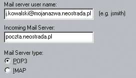 Konfiguracja Netscape Messenger Etap 1 1. W trakcie instalacji Netscape Messengera program b dzie wymaga podania informacji dotyczàcych konfiguracji skrzynki pocztowej U ytkownika.