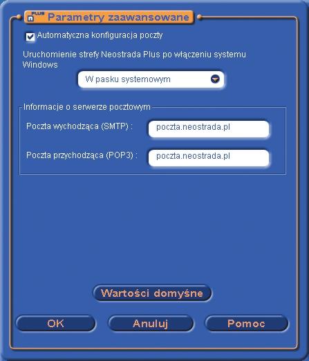 serwerów poczty. 3. Tryb dost pu Karta Tryb dost pu umo liwia wybranie modemu. UWAGA!