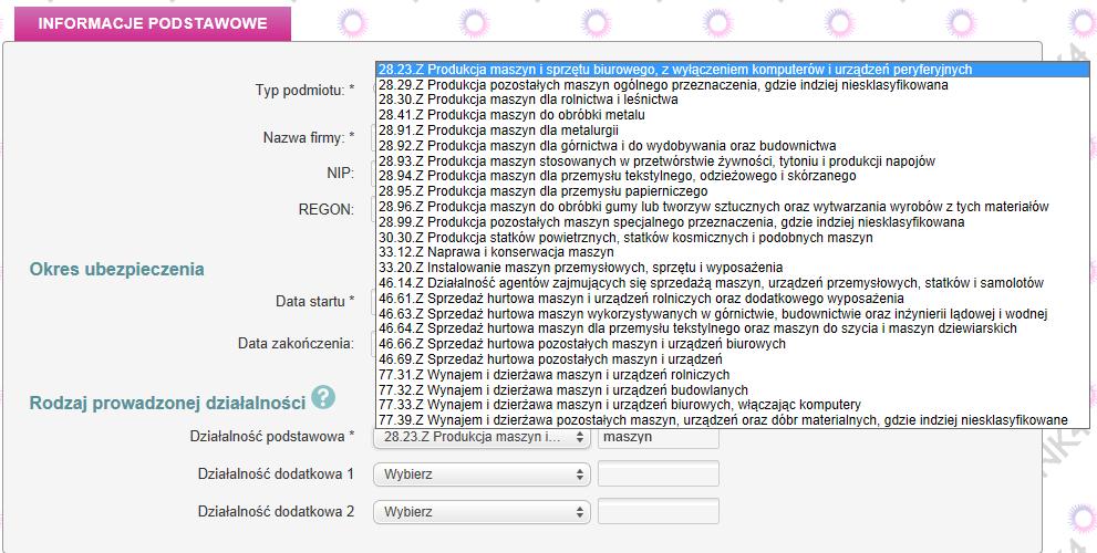 Kalkulator SME 1. Dostęp poprzez Strefę Agenta do aplikacji do zawierania umów ubezpieczenia MiŚ. Kalkulator dostępny na Twoim indywidualnym koncie. EKRAN I 2.