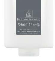 22 23 EU Ecolabel c e r t i fi e d NEW 6 7 8 9 10 Filled bottles 6