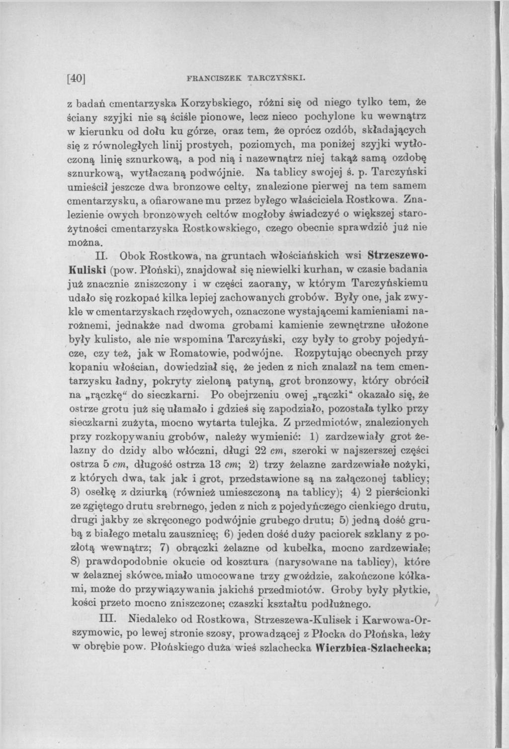 [40] FKANCISZEK TARCZYŃSKI.