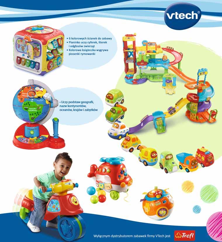 TV tylko w Carrefour Kostka edukacyjna VTECH 27,80 zł x 5 rat 0% 139 169 Globus małego pilota VTECH 33,80 zł x 5 rat 0% 169 229 Autko VTECH TUT TUT tor z rampą -, zł wieża parkingowa - 189, zł garaż
