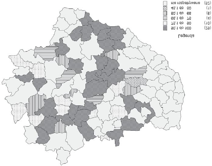 Zró ncowane przestrzenne gmn wejskch na obszarach chrononych... 153 Warunk sedlskowe rolnctwa opsane zosta³y na podstawe waloryzacj przestrzen produkcyjnej w uwzglêdnonych gmnach.
