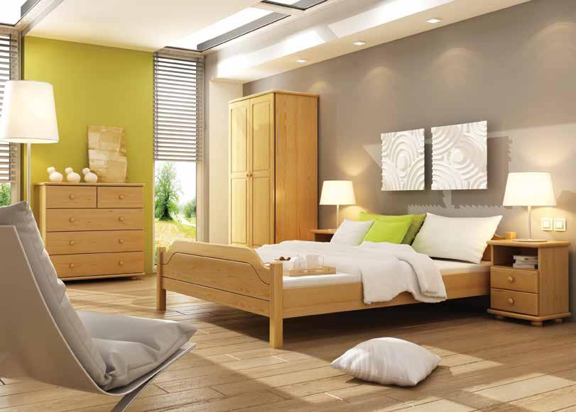 Łóżka wykonywane są z litego drewna sosnowego. * Możliwość wybarwienia na kolor olcha, dąb, orzech oraz gray - przy dopłacie 10%. Na życzenie klienta wykonujemy łóżka na wymiar.