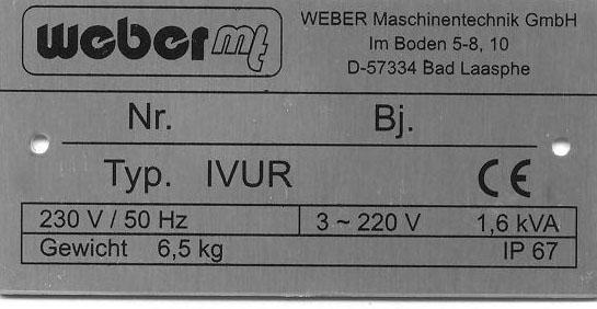 2.2 Czynnoœci przed rozpoczêciem pracy 2.2.1 Pod³¹czenie elektryczne Przed pod³¹czeniem bu³awy wibracyjnej do sieci 1 zasilaj¹cej sprawdziæ napiêcie zasilania i porównaæ zapisem tabliczki znamionowej.