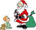 Święty Mikołaj starszy mężczyzna z długą siwą brodą w czerwonym stroju, bohater różnych legend. Według niektórych w czasie Bożego Narodzenia rozwozi dzieciom prezenty.