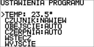 aktualnej proporcji, wynikającej z obecnych ustawień nawiewu i wywiewu na ekranie głównym ( ).