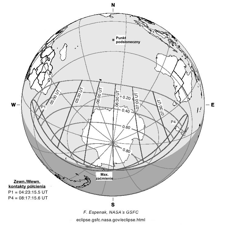 Faza maksymalna równa 0.9046 nastąpi o godzinie 6 h 20 m 16.