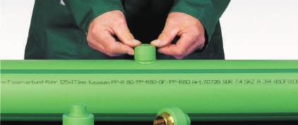 mechaniczną. Wiercenie otworu W przypadku rur aquatherm green pipe SDR 7,4 MS (d.